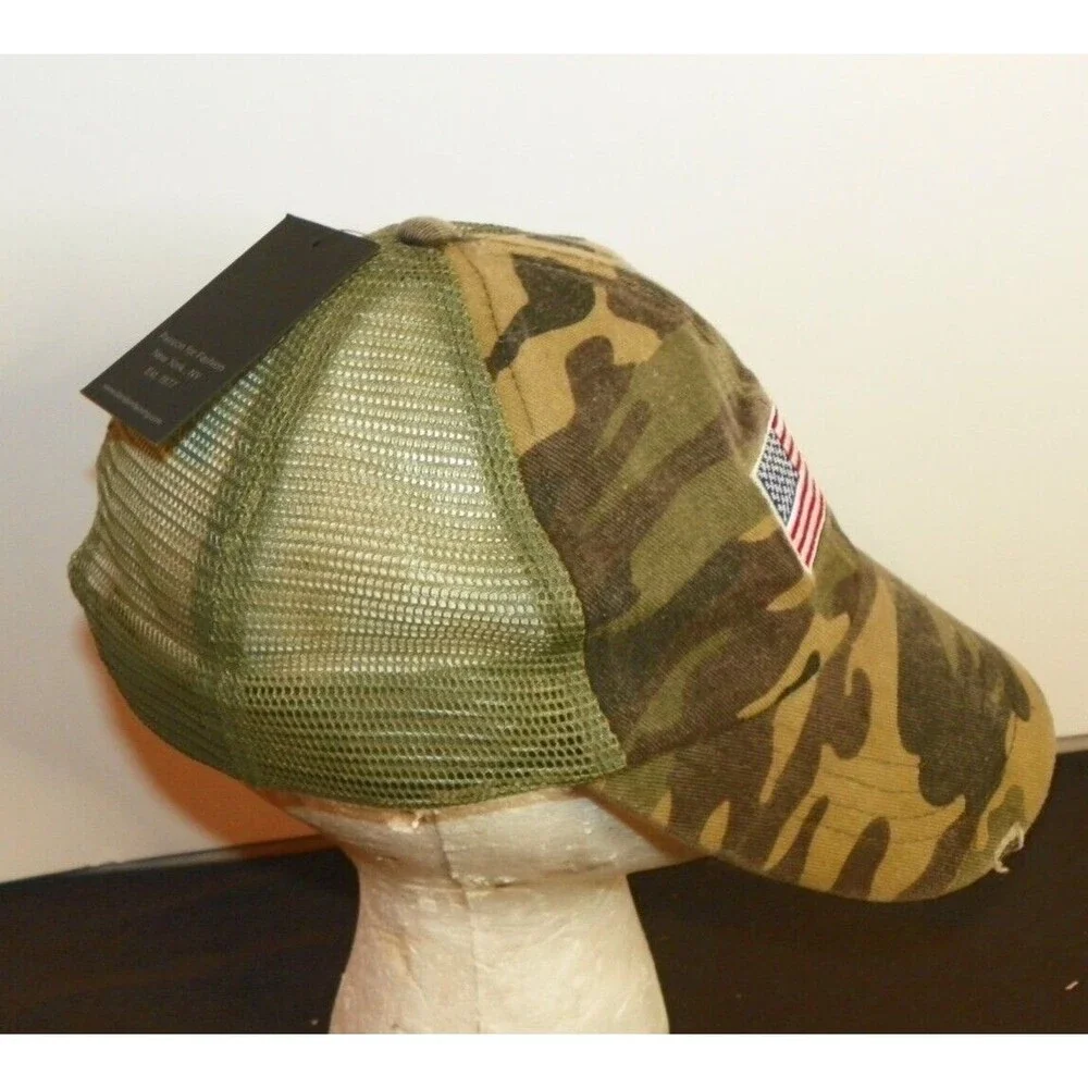 David and Young‎ Camo Trucker Hat Flag  With Tag Never Worn